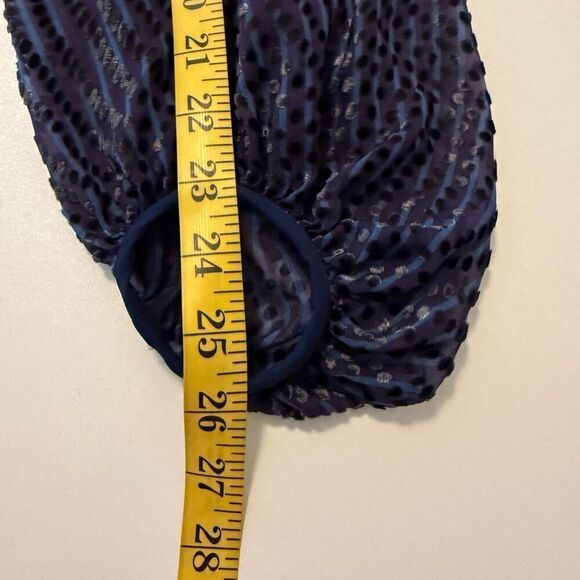 Tanya Taylor Ellette Purple Chiffon w/Velvet Polka Dots Dress Size S - Picture 16 of 16